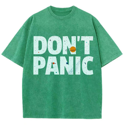 Don't Panic Vintage Distressed T-shirt
