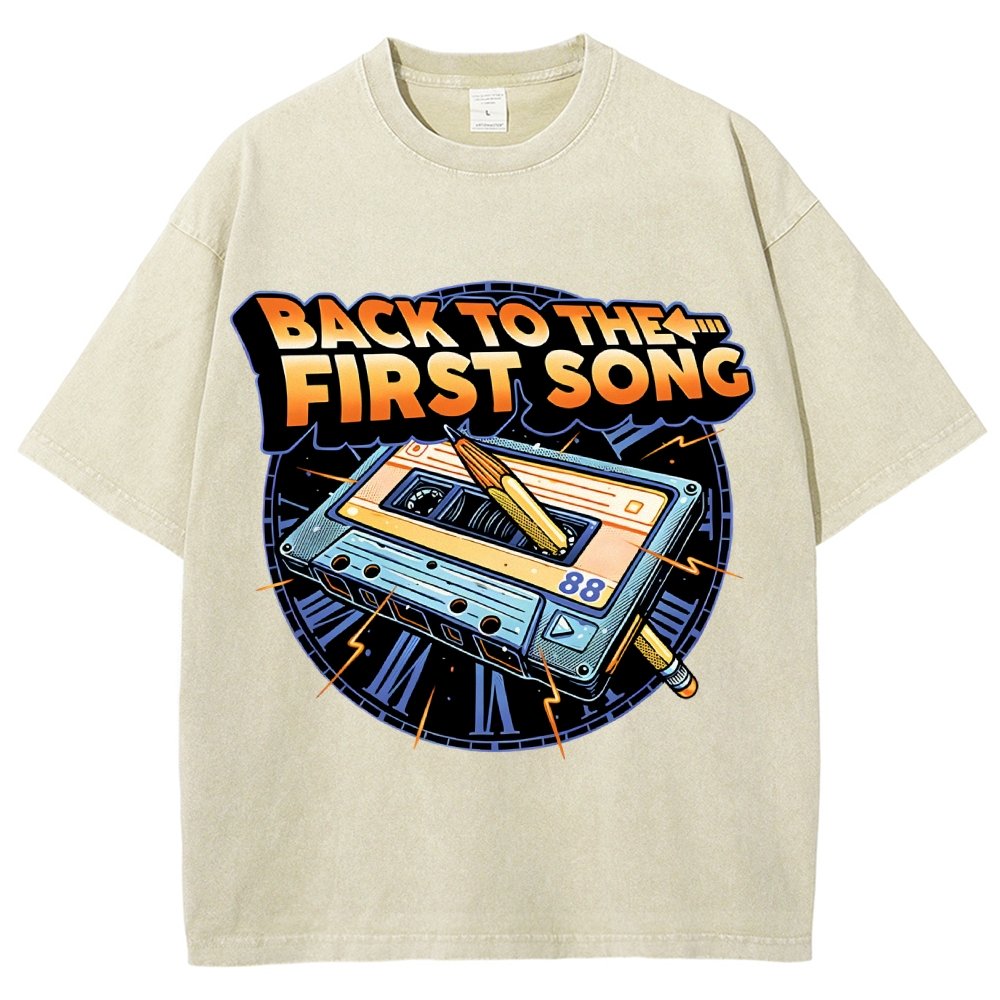 Back to the First Song Vintage Distressed T-shirt