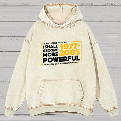 I Shall Become More Powerful Vintage Distressed Hoodie