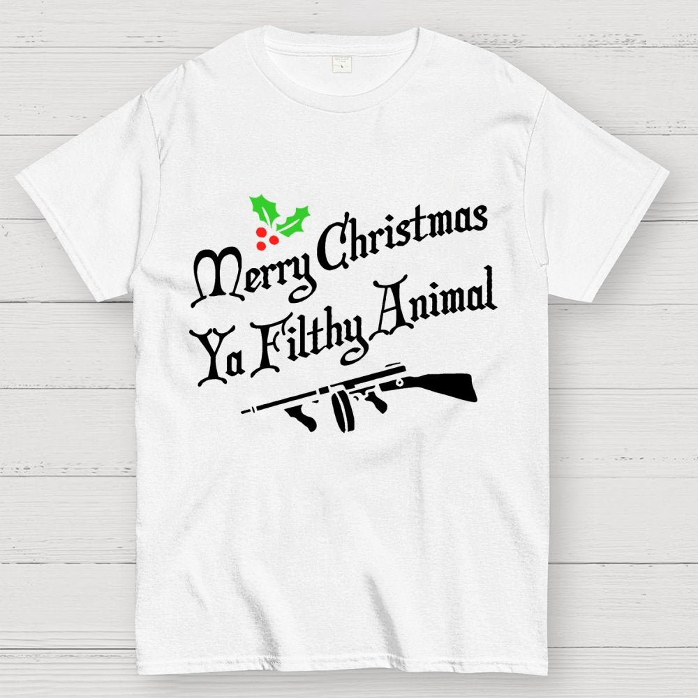 MERRY CHRISTMAS YA FILTHY ANIMAL Geek T-Shirt