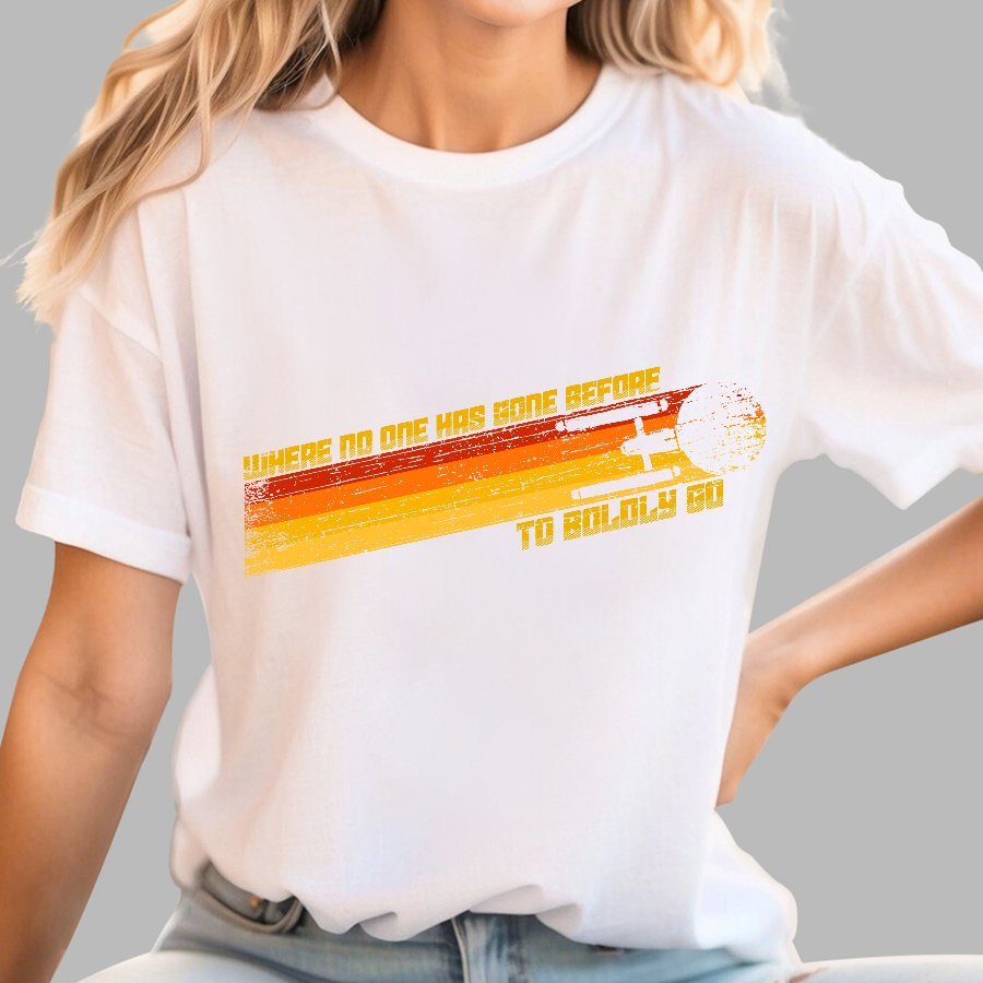 To Boldly Go Where No One Has Gone Before Geek T-Shirt