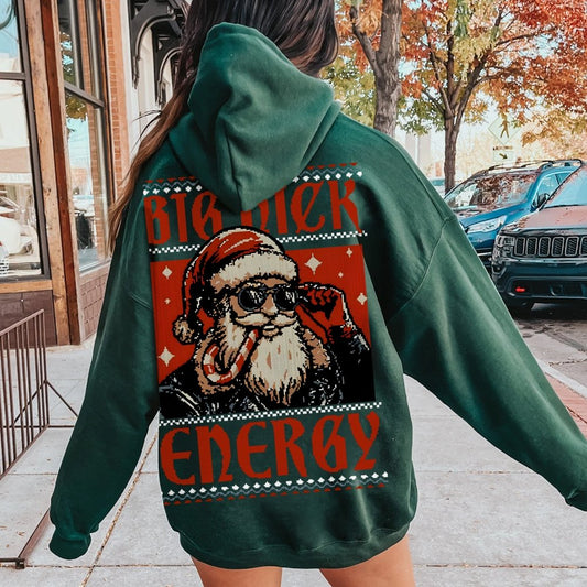 Big Nick Energy Printed Back Unisex Cotton Hoodie