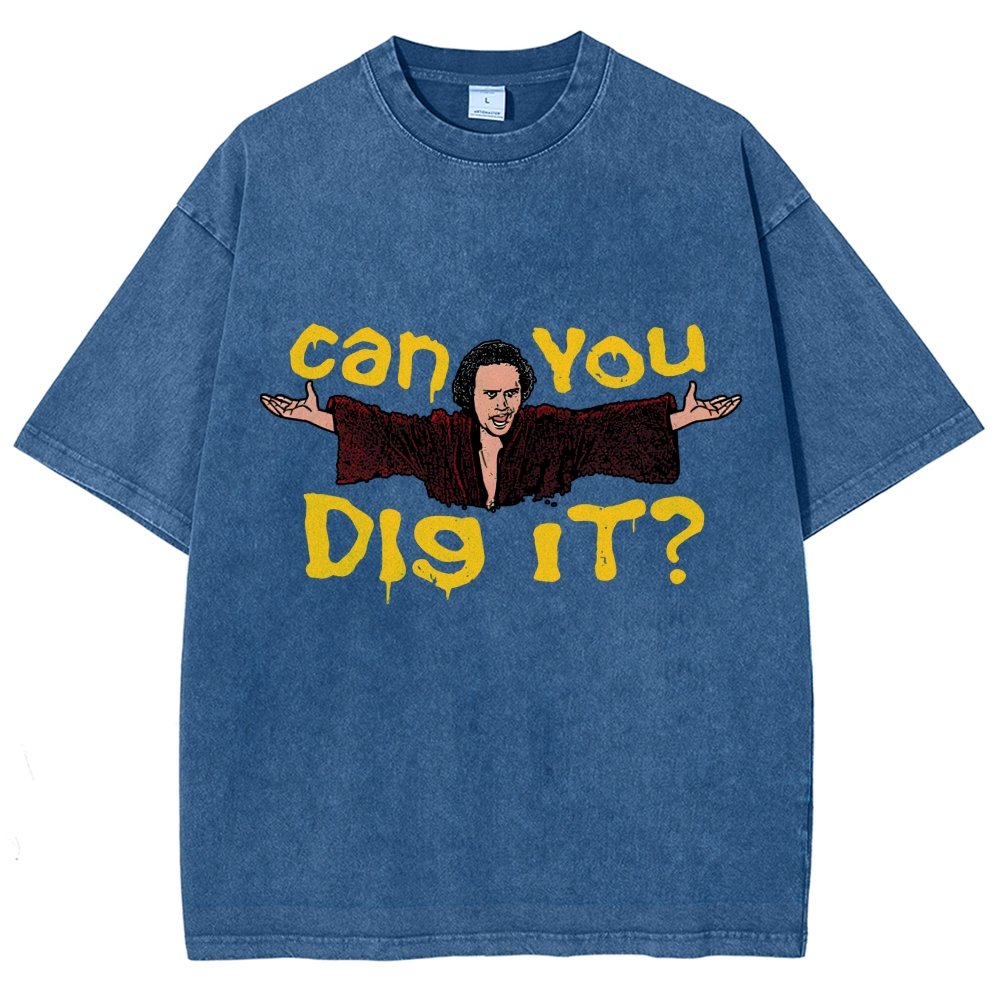 Can You Dig It？Vintage Distressed T-shirt