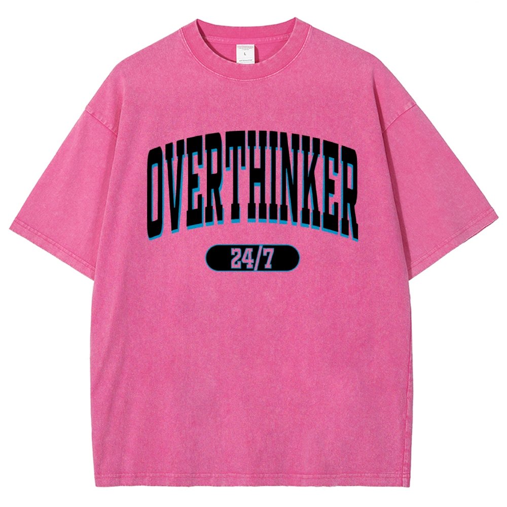 Overthinker All the time Vintage Distressed T-shirt