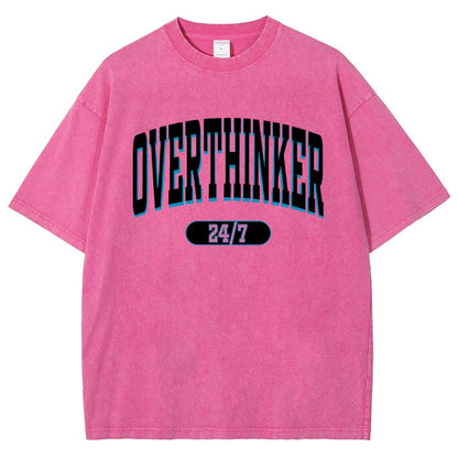 Overthinker All the time Vintage Distressed T-shirt
