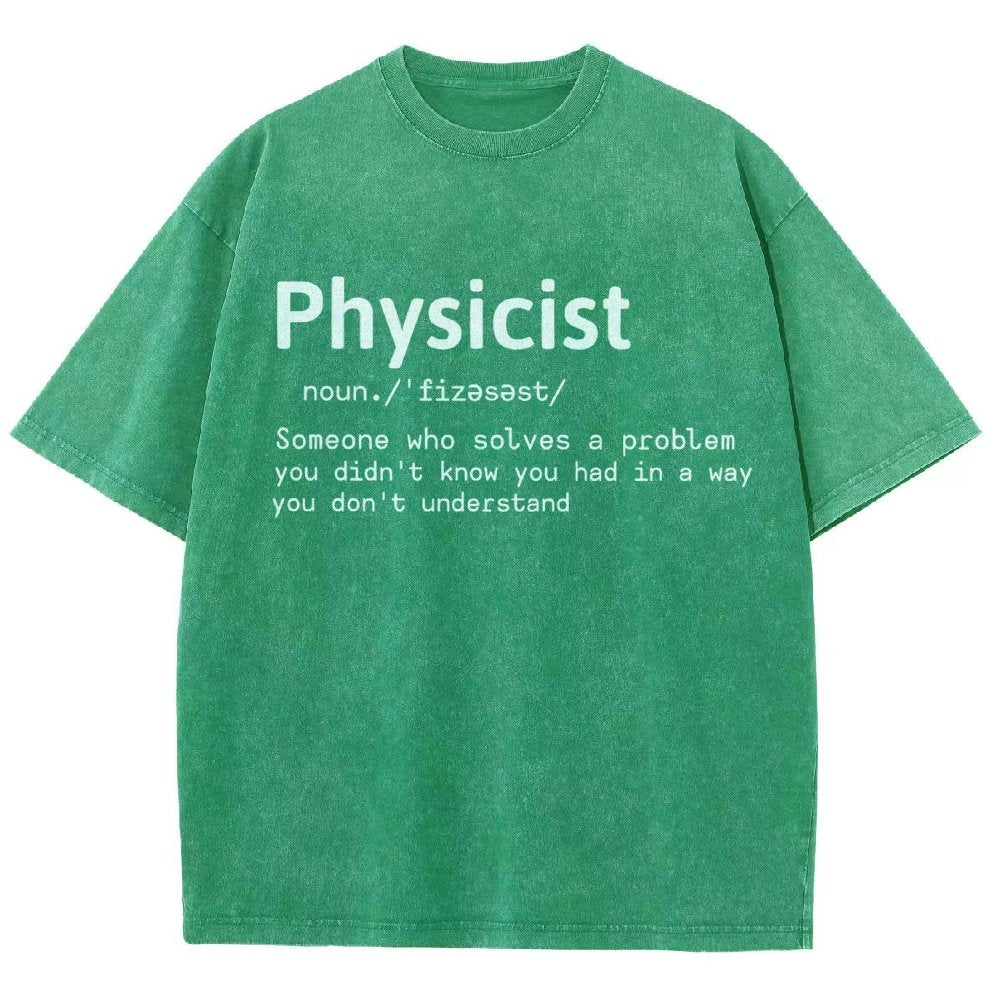 Physics Lover Vintage Distressed T-shirt