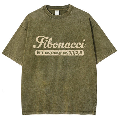 Fibonacci Funny Math Vintage Distressed T-shirt