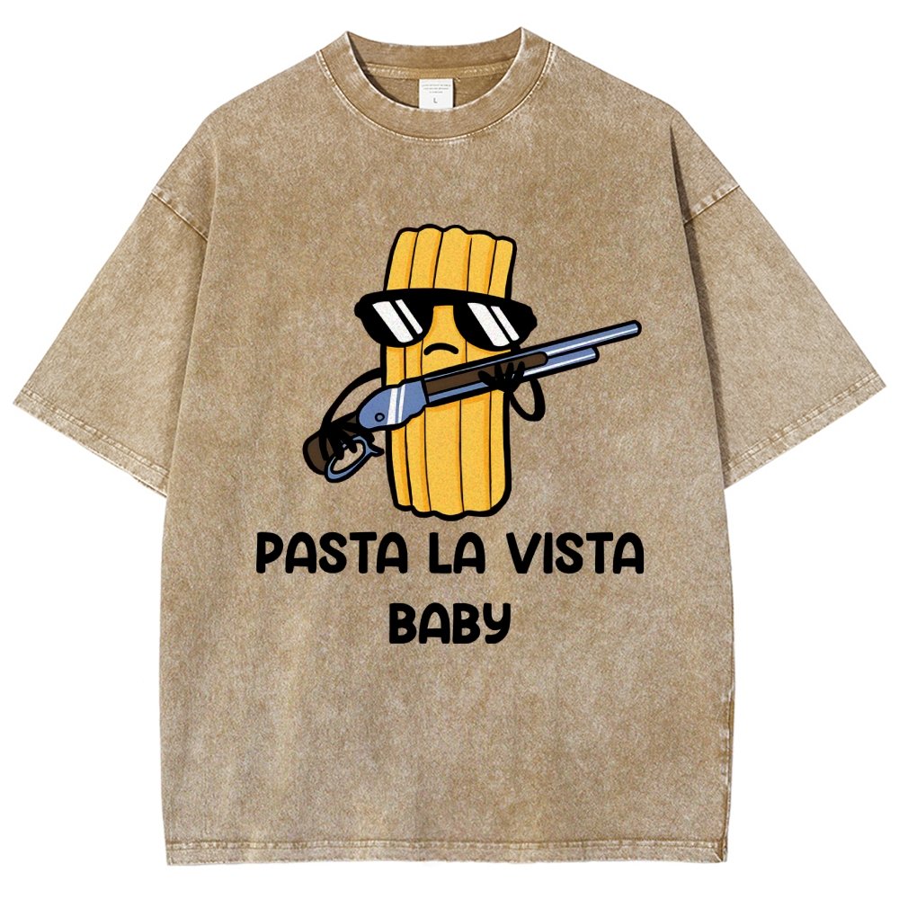 Pasta la Vista Baby Vintage Distressed T-shirt