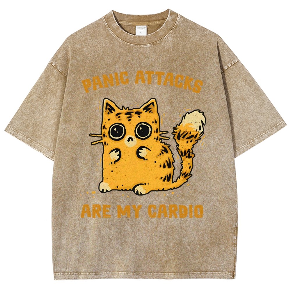 Panic Attacks Are My Cardio Vintage Distressed T-shirt