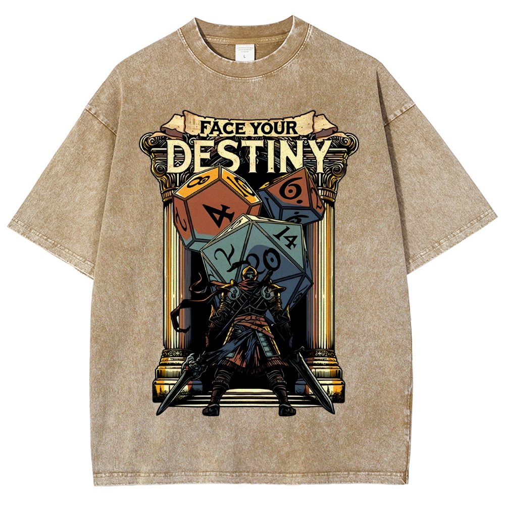 Face your destiny Vintage Distressed T-shirt