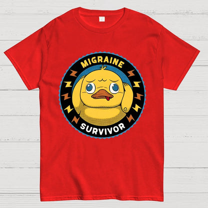 Migraine Survivor Funny Duck Geek T-Shirt