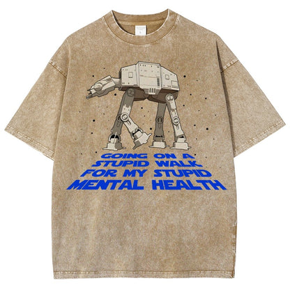 Galactic Wander Vintage Distressed T-shirt