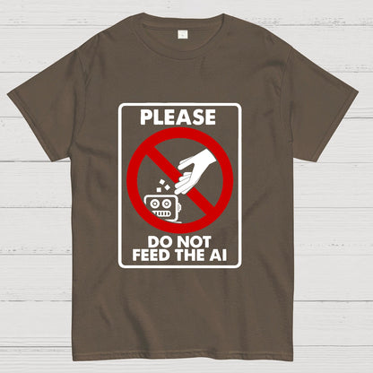 Please Do Not Feed The AI Geeky T-Shirt