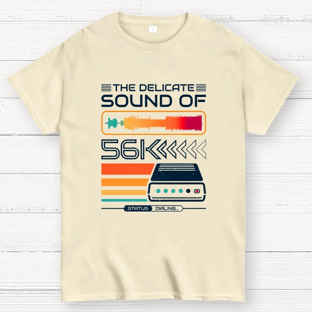 Delicate Sound of 56K Retro Modem Geek T-Shirt