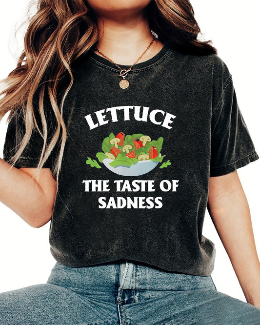 Lettuce The Taste Of Sadness Vintage Distressed T-shirt
