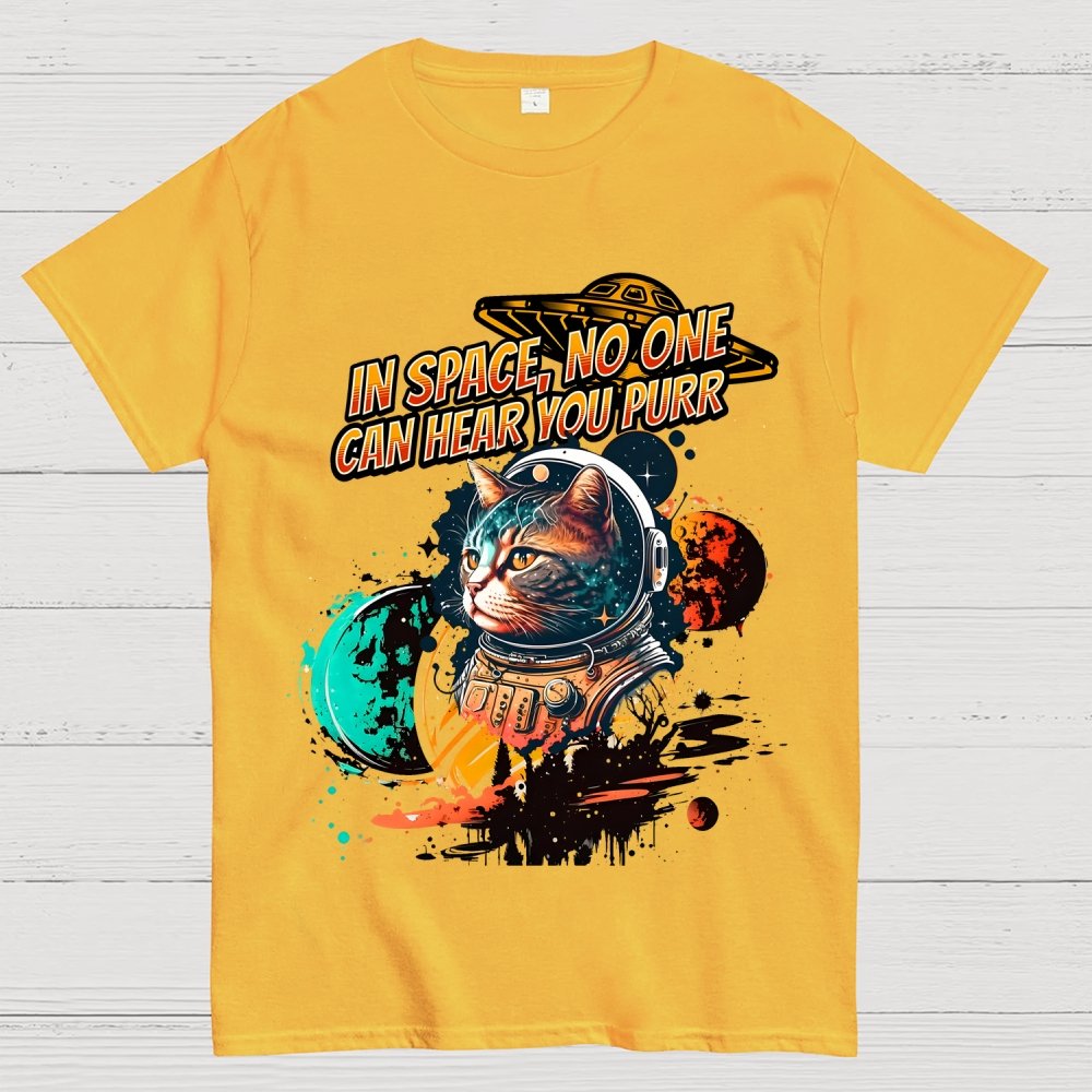 In Space No One Can Hear You Purr Geek T-Shirt