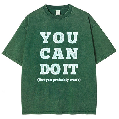 You Can Do It Vintage Distressed T-shirt