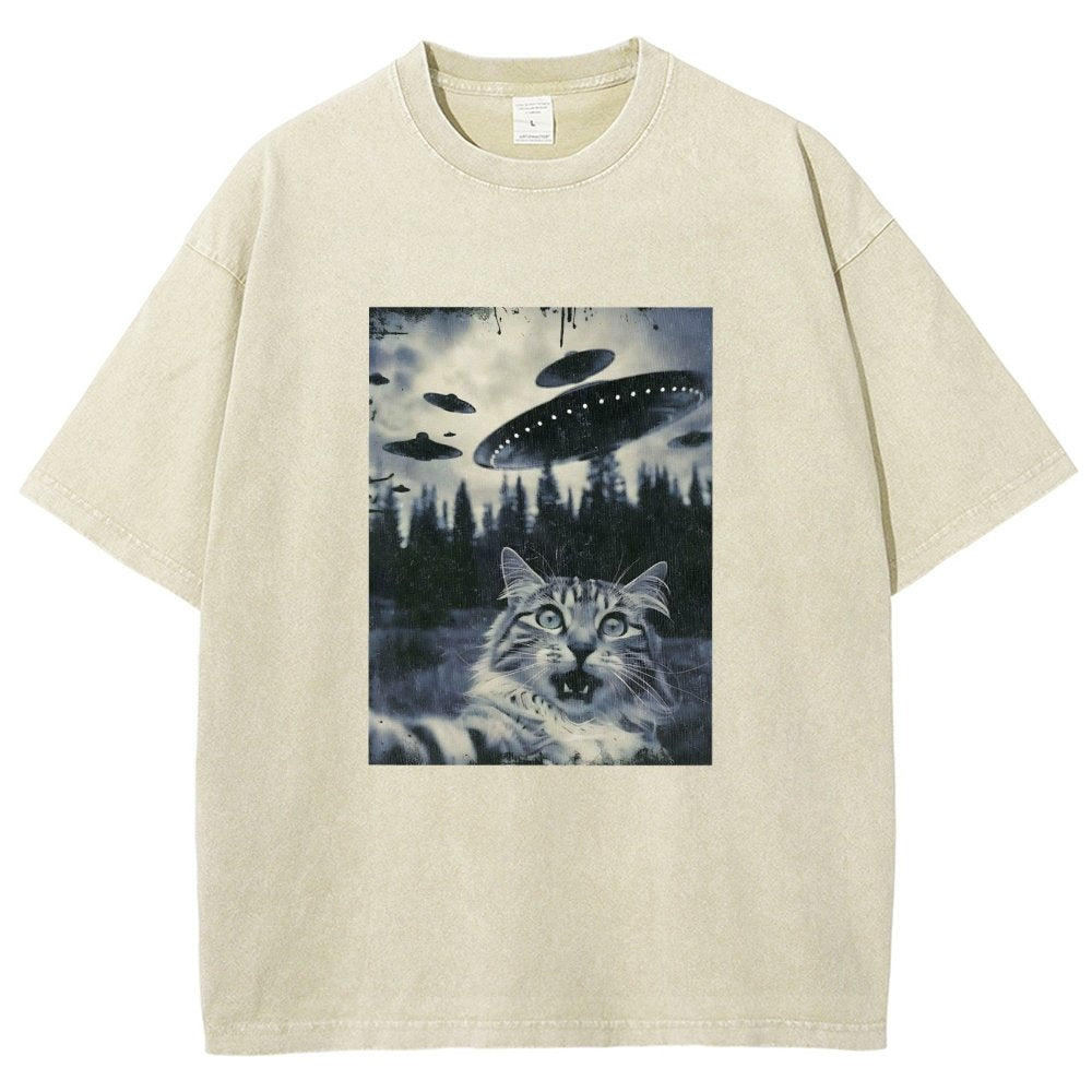 Funny cat emoji pack Vintage Distressed T-shirt