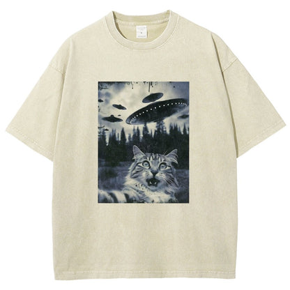 Funny cat emoji pack Vintage Distressed T-shirt