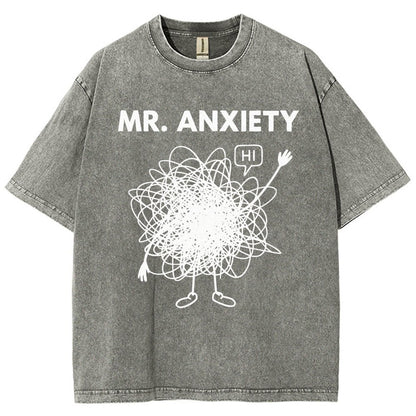 Mr. Anxiety! Vintage Distressed T-shirt