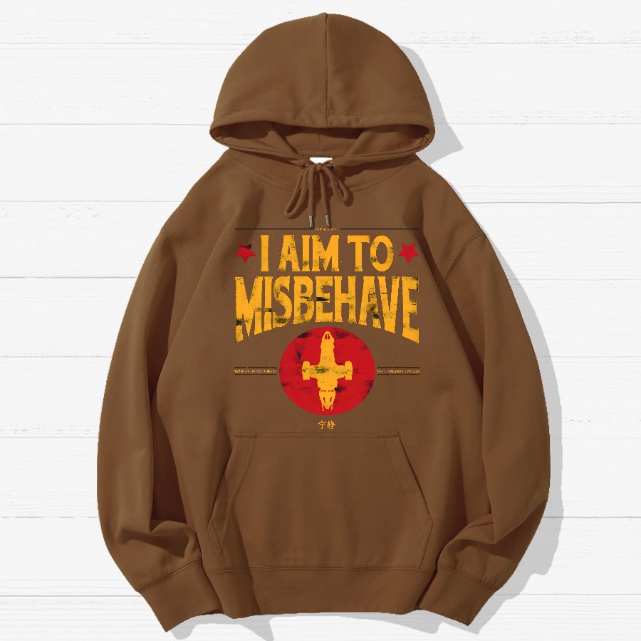 I Aim To Misbehave Geek Cotton Hoodie