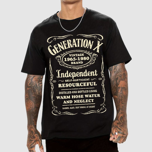 GEN X Barrel Aged, But Young At Heart Geek T-Shirt