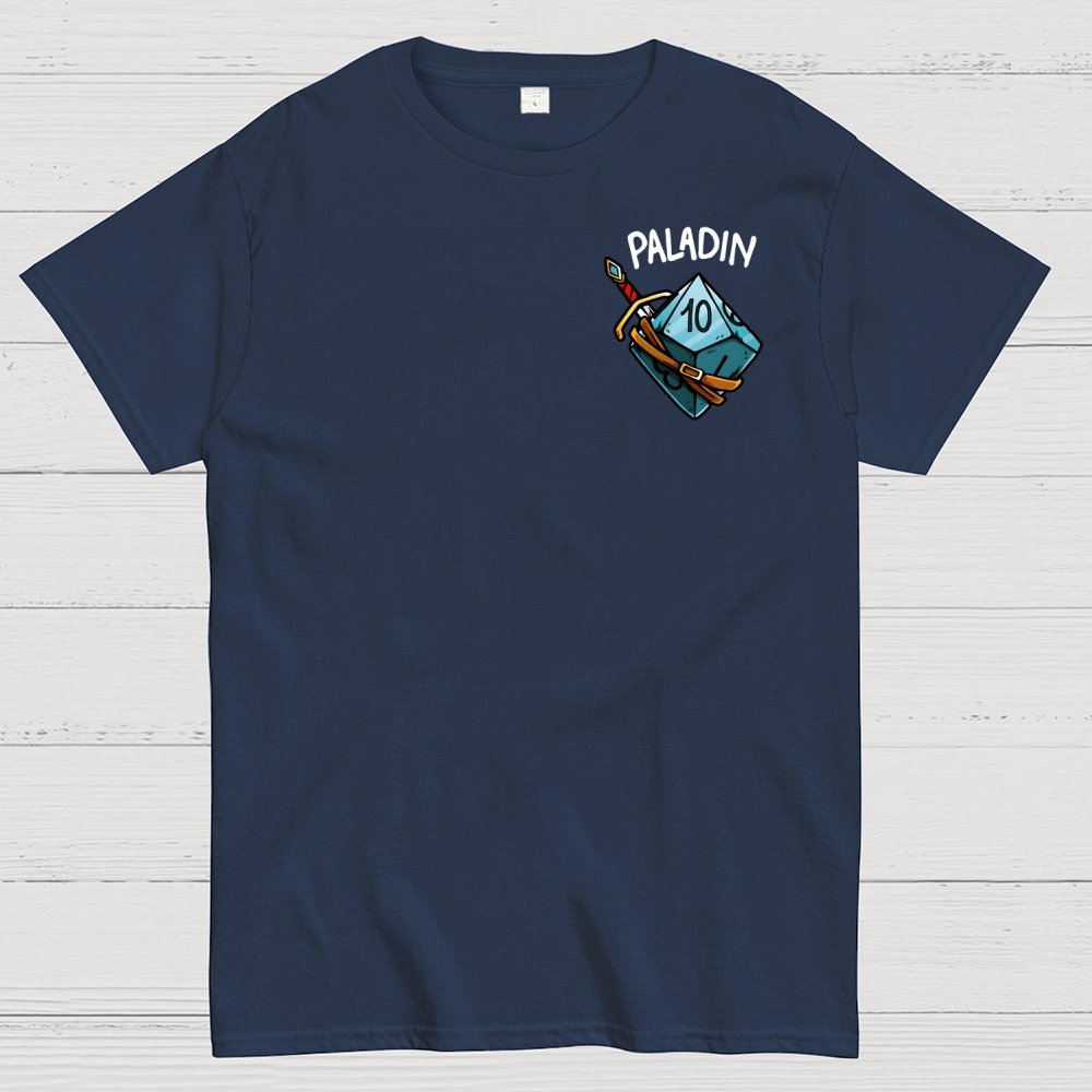 Paladin Dice Front And Back Printing Geek T-Shirt