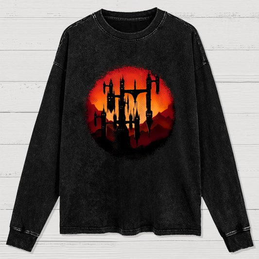 Castle Sunset Washed Long Sleeve Tee
