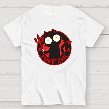 Purr Evil Cat Geek T-Shirt