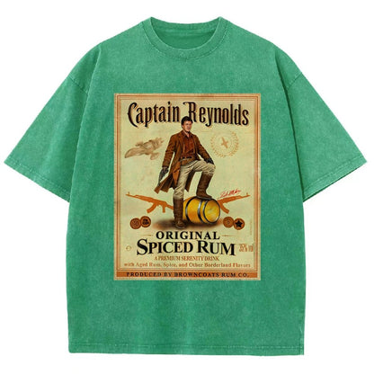 Captain Rogers Spiced Rum Vintage Distressed T-shirt