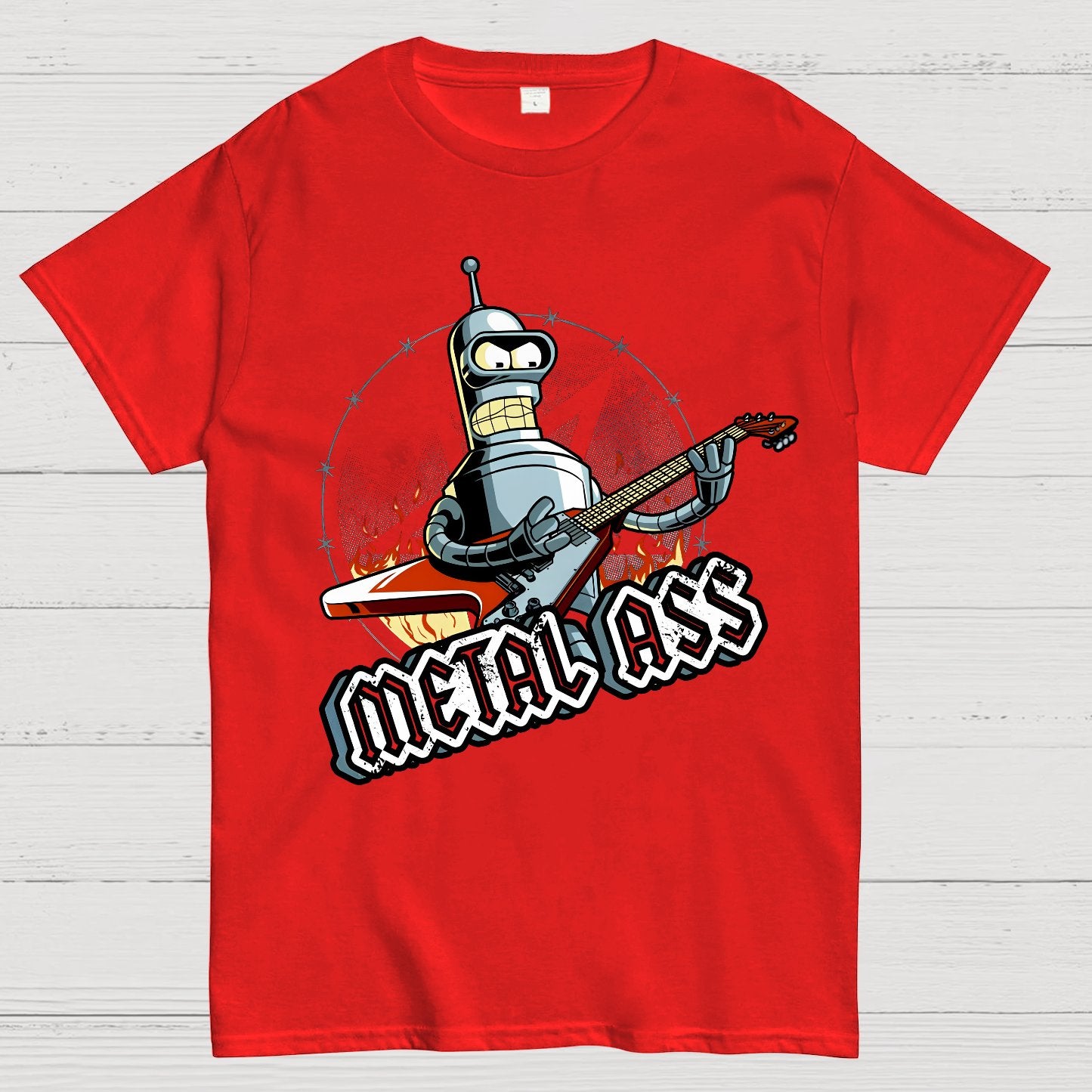 Robot Metal Rock Geek T-Shirt