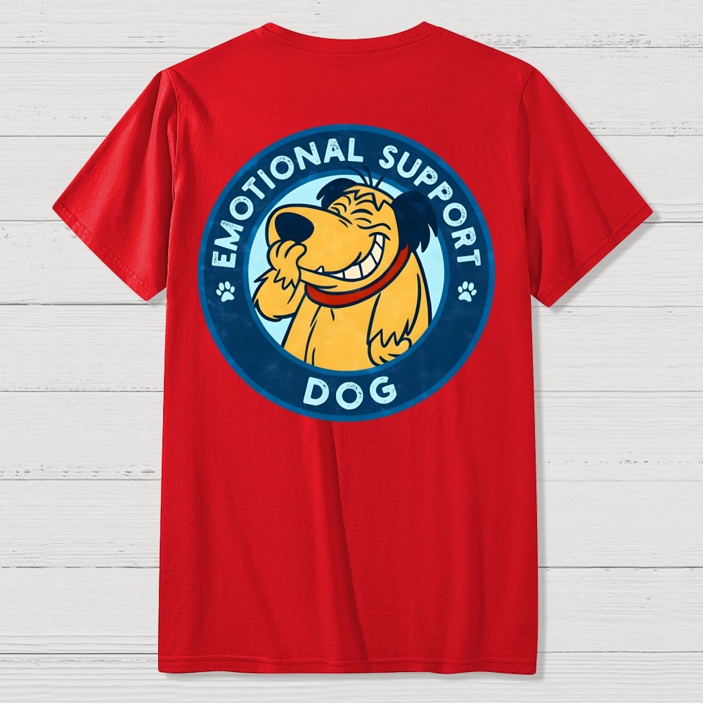 Dog Support Or Not? Front And Back Printing Geek T-Shirt