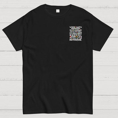 Christmas Vacation Jolliest Bunch Front And Back Printing Geek T-Shirt