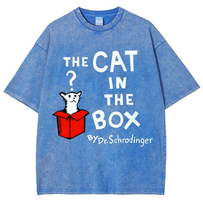 The Cat in the Box Vintage Distressed T-shirt