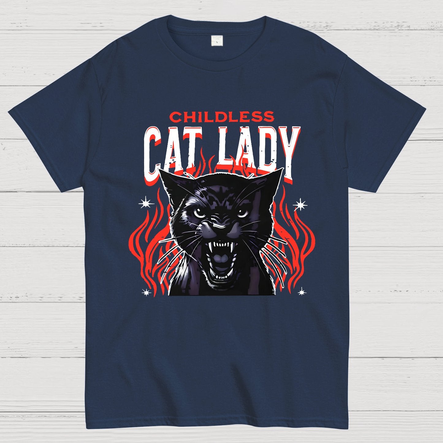 Childless Cat Lady Cat Ladies Nerd T-Shirt