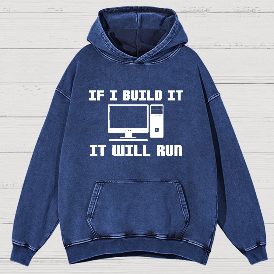 Pc Builder Computer Nerd Vintage Distressed Hoodie