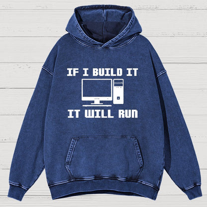 Pc Builder Computer Nerd Vintage Distressed Hoodie