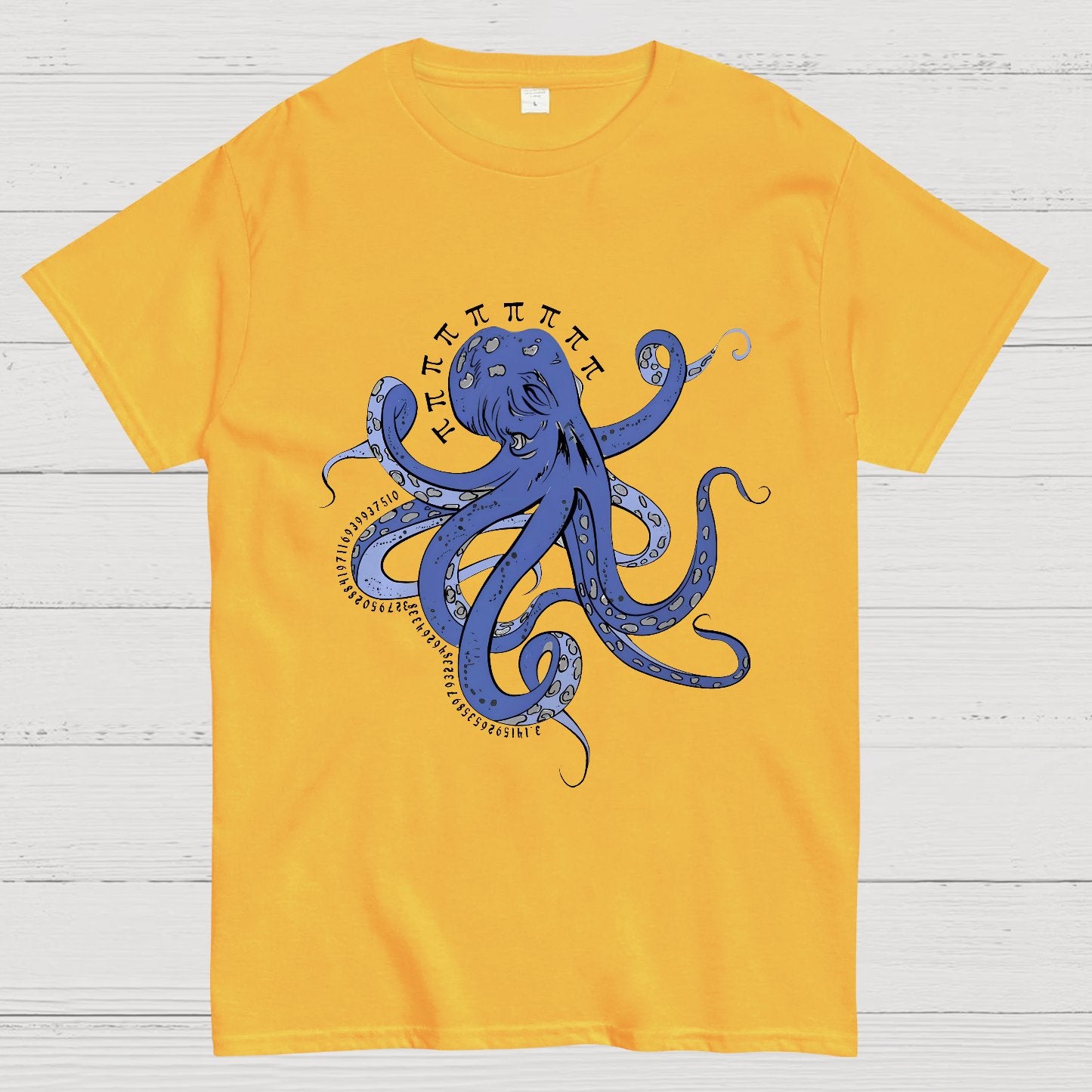 Funny Pi Day Octopus Geeky T-Shirt