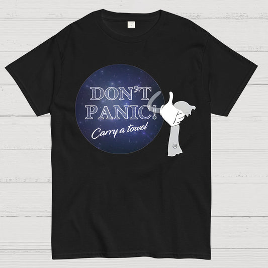 Don't Panic Grab a Towel！Geek T-Shirt