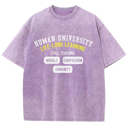 Human University Vintage Distressed T-shirt