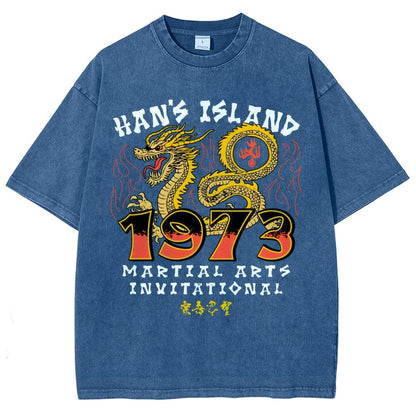 Sun's Island Martial Arts Invitational 1973 Vintage Distressed T-shirt