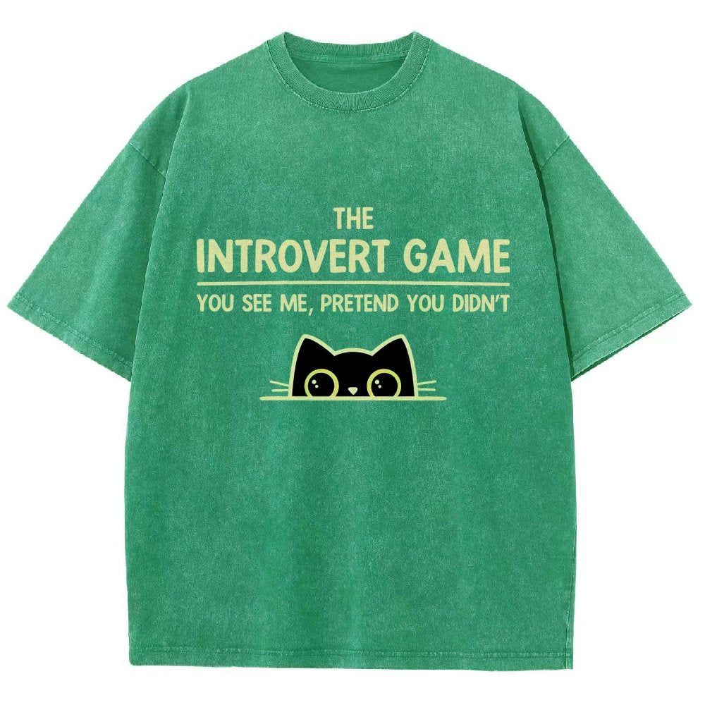 The Introvert Game Vintage Distressed T-shirt