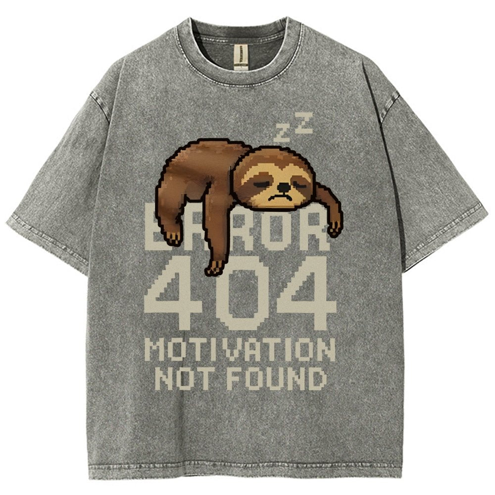 Error 404- Motivation Not Found Vintage Distressed T-shirt