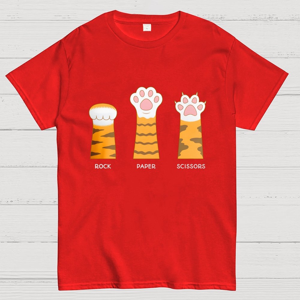 Rock Paper Scissors Purrfect Geek T-Shirt