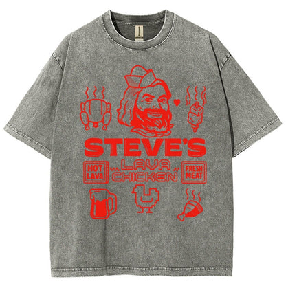 Steve's Lava Chicken Vintage Distressed T-shirt
