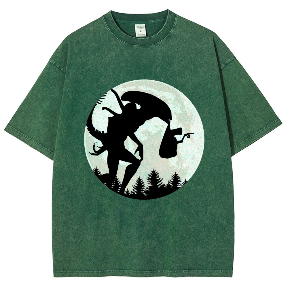 Space Creature Vintage Distressed T-shirt