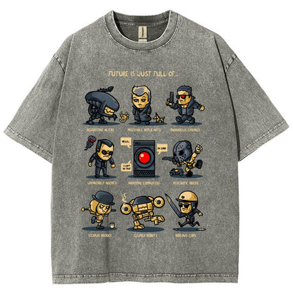Dystopian Future Vintage Distressed T-shirt