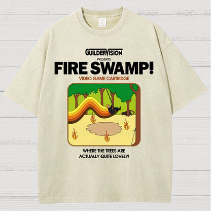Retro Blazing Marsh Vintage Distressed T-shirt