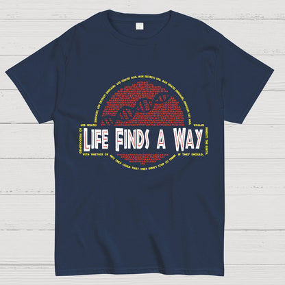 Dino DNA Typography Nerdy T-Shirt