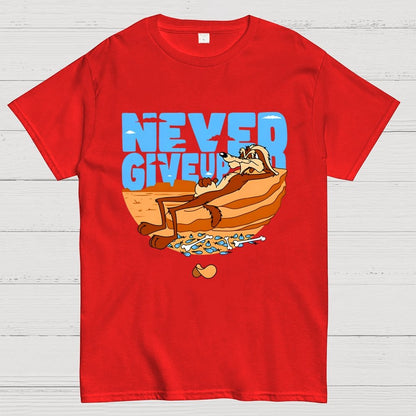 Never Give Up Geek T-Shirt